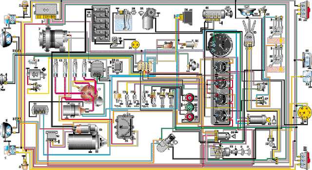 Схемы электрооборудования УАЗ 31512
