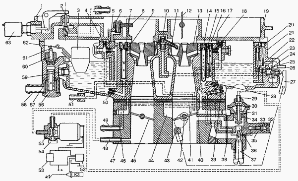 Чертеж карбюратора К-151