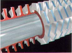 трубчатый оребренный тип алюминиевого радиатора